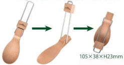 Evernew Forestable Folding Spoon -Zelte Verkäufe ECZ229 3