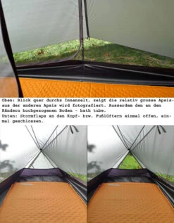 Tarptent Notch -Zelte Verkäufe Notch innenquer
