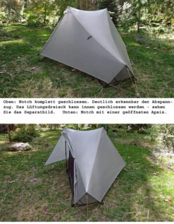 Tarptent Notch -Zelte Verkäufe Notch seitlich