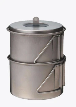 Snowpeak Mini Solo Cook Set Titan 2 -Zelte Verkäufe SCS 004TR stack