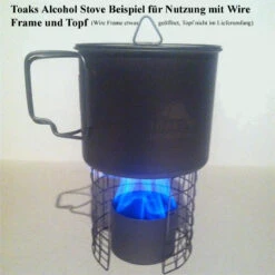 Toaks Titanium Siphon Alcohol Stove M Topfhalter -Zelte Verkäufe STV01 3
