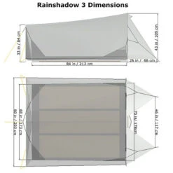 Tarptent Rainshadow 3 M. Rearpole -Zelte Verkäufe rs3 diim