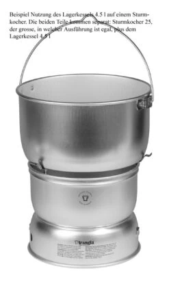 Trangia Lagerkessel 4.5 L Alu High Lid -Zelte Verkäufe sturmkocher lagerkessel